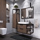 Grossman Мебель для ванной Лофт 90 подвесная веллингтон/черный – картинка-16